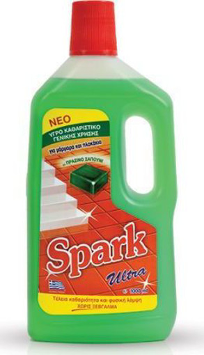 SPARK ΚΑΘΑΡΙΣΤΙΚΟ ΠΑΤΩΜΑΤΟΣ 1 lit - (ΠΡΑΣΙΝΟ ΣΑΠΟΥΝΙ)