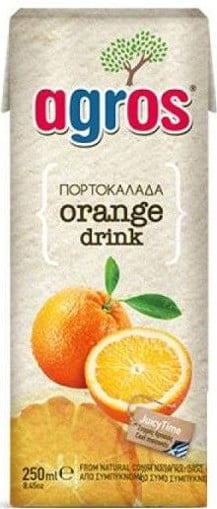 AGROS ΧΥΜΟΣ 250ml - (ΠΟΡΤΟΚΑΛΑΔΑ)