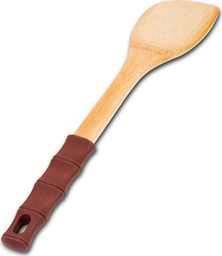 NAVA ΣΠΑΤΟΥΛΑ ΞΥΛΙΝΗ ΜΕ ΧΕΡΟΥΛΙ ΣΙΛΙΚΟΝΗΣ 30.5cm (10-107-023)