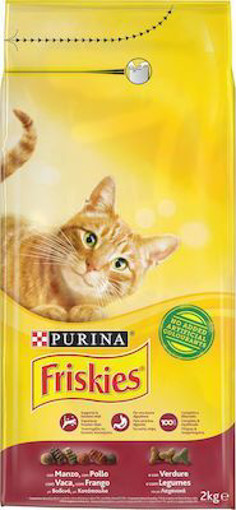 FRISKIES ΓΑΤΟΤΡΟΦΗ 2kg - (MANZO-POLLO-VERDURE)