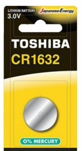 TOSHIBA ΜΠΑΤΑΡΙΑ 3V LITHIUM (1τεμ.) - (CR1632) - (ΜΕ ΦΟΡΟ 0,02€)