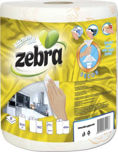 ZEBRA ΧΑΡΤΙ ΚΟΥΖΙΝΑΣ 2Φ 300gr. - (DECOR)