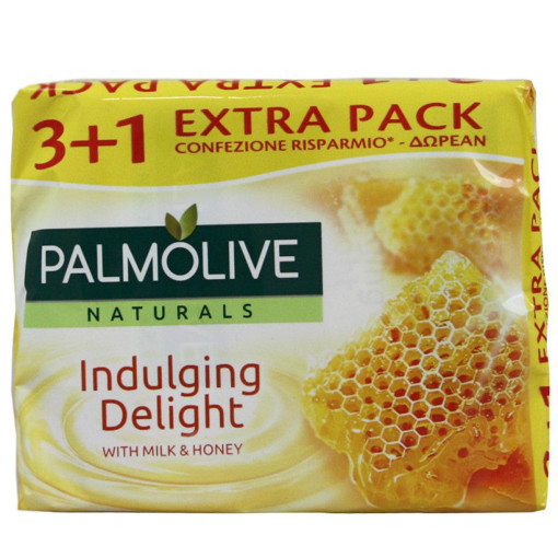 PALMOLIVE ΣΑΠΟΥΝΙ 90gr. (3+1 ΔΩΡΟ) - (ΓΑΛΑ & ΜΕΛΙ)