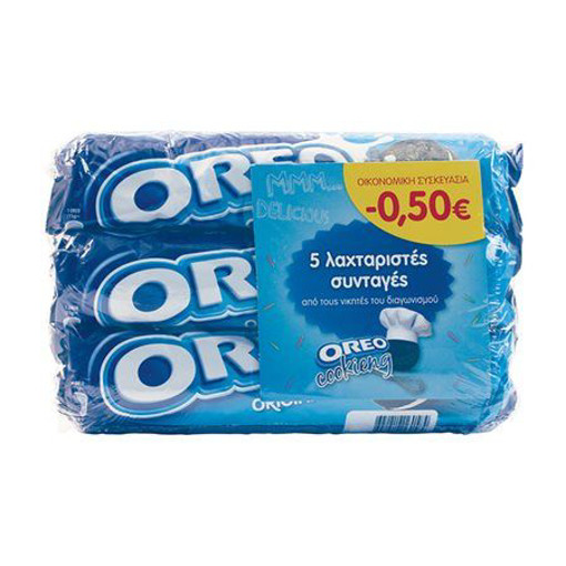 OREO ΜΠΙΣΚΟΤΟ ΒΑΝΙΛΙΑ (3x154gr.) (-0.50€)
