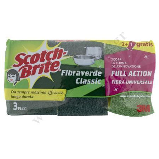 SCOTCH BRITE ΣΦΟΥΓΓΑΡΑΚΙΑ (2+1 τεμ) FIBRAVERDE