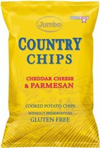 JUMBO COUNTRY CHIPS ΤΥΡΙ & ΠΑΡΜΕΖΑΝΑ  150gr. - (84440)
