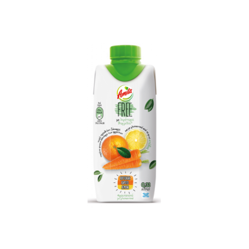 AMITA ΠΟΡΤΟΚΑΛΙ  ΚΑΡΟΤΟ ΛΕΜΟΝΙ FREE 330ml