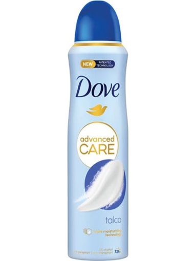 DOVE ΑΠΟΣΜΗΤΙΚΟ ADVANCED CARE 72h 150ml  (TALCO)