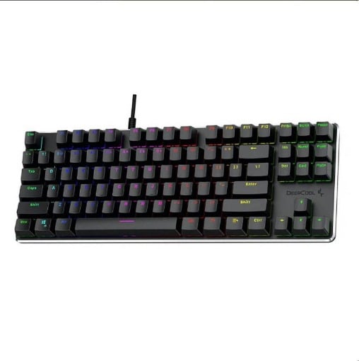 ΕΝΣΥΡΜΑΤΟ ΜΗΧΑΝΙΚΟ GAMING ΠΛΗΚΤΡΟΛΟΓΙΟ ΜΕ BACKLIGHT RGB ΚΑΙ ΕΠΙΦΑΝΕΙΑ ΑΠΟ ΑΛΟΥΜΙΝΙΟ DEEPCOOL KB500