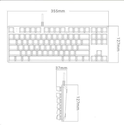 ΕΝΣΥΡΜΑΤΟ ΜΗΧΑΝΙΚΟ GAMING ΠΛΗΚΤΡΟΛΟΓΙΟ ΜΕ BACKLIGHT RGB ΚΑΙ ΕΠΙΦΑΝΕΙΑ ΑΠΟ ΑΛΟΥΜΙΝΙΟ DEEPCOOL KB500