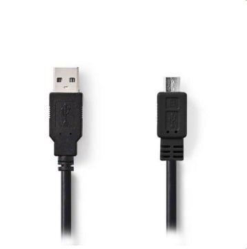 ΚΑΛΩΔΙΟ USB HIGH-SPEED A - MICRO B USB 1m NEDIS CCGT60500BK10