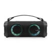 ΦΟΡΗΤΟ TWS ΗΧΕΙΟ BLUETOOTH 24W ΜΕ ΔΕΡΜΑΤΙΝΗ ΛΑΒΗ ΜΕΤΑΦΟΡΑΣ NEDIS SPBB306BK