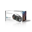 ΦΟΡΗΤΟ TWS ΗΧΕΙΟ BLUETOOTH 24W ΜΕ ΔΕΡΜΑΤΙΝΗ ΛΑΒΗ ΜΕΤΑΦΟΡΑΣ NEDIS SPBB306BK