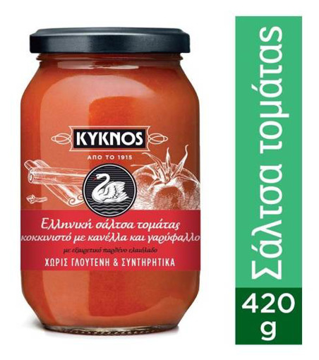 ΚΥΚΝΟΣ ΣΑΛΤΣΑ ΤΟΜΑΤΑΣ  420g - (ΚΑΝΕΛΑ & ΓΑΡΥΦΑΛΛΟ)