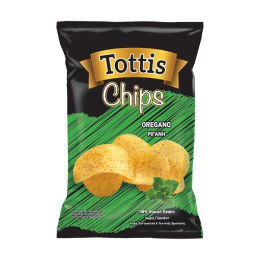 TOTTIS CHIPS ΡΙΓΑΝΗ ΧΩΡΙΣ  90g