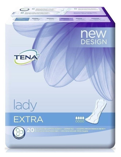 TENA ΣΕΡΒΙΕΤΑ ΕΛΑΦΡΑΣ ΑΚΡΑΤΕΙΑΣ LADY DISCREET EXTRA (20ΤΜΧ)