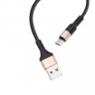 HOCO X26 ΚΑΛΩΔΙΟ MICRO USB ΦΟΡΤΙΣΗΣ & DATA 1m, BLACK - GOLD