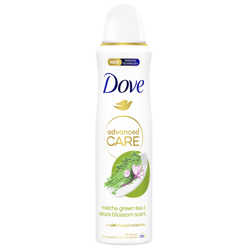 DOVE DEO SPRAY ADV MATCHA 150MLX6T