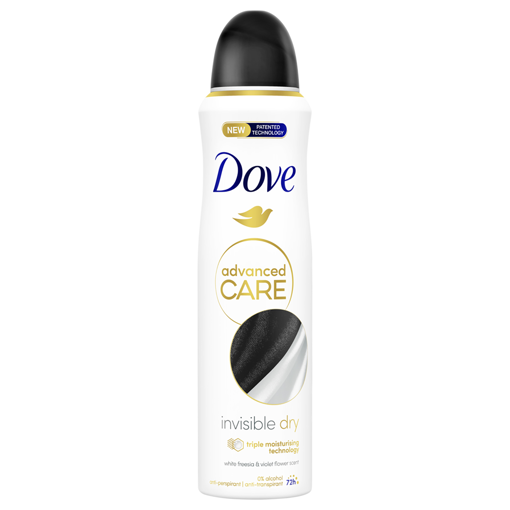 DOVE ΑΠΟΣΜΗΤΙΚΟ SPRAY ADVANCED CARE 72h 150ml (INVISIBLE)