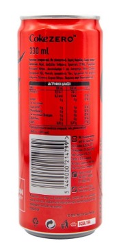 COCA COLA ZERO 330ml - (ΕΛΛΗΝΙΚΗ)