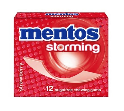 MENTOS STORMING STRAWBERRY 33g