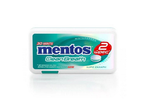 MENTOS CLEAN BREATH WINTERGREEN 21g