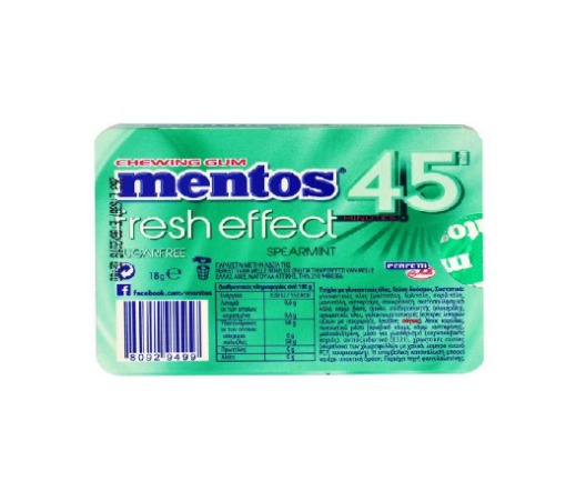 MENTOS 45 BLISTER SPEARMINT 18g