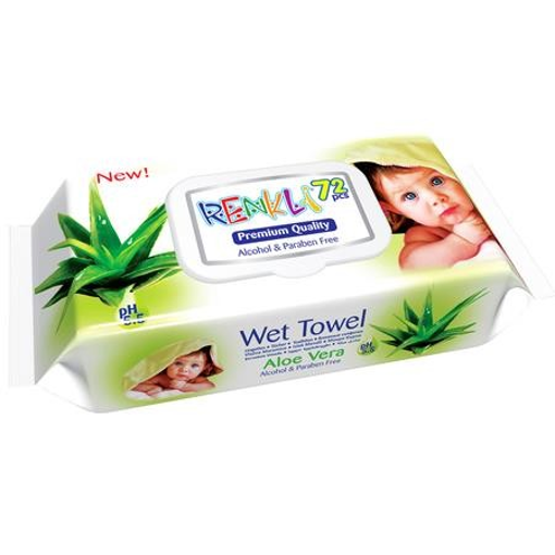 RENKLY ΜΩΡΟΜΑΝΤΗΛΑ  72τεμ. + ΚΑΠΑΚΙ (ALOE VERA)