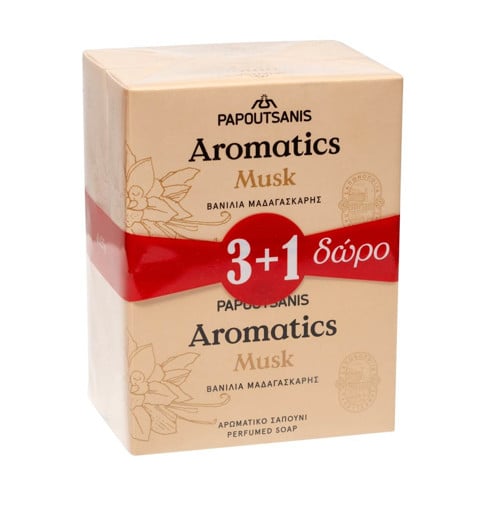 AROMATICS ΣΑΠΟΥΝΙ MUSK (3+1 ΔΩΡΟ) 100gr