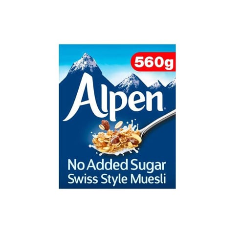 ALPEN ΔΗΜΗΤΡΙΑΚΑ MUESLI (ΧΩΡΙΣ ΖΑΧΑΡΗ) ΝΟ ADDED SUGAR 560g