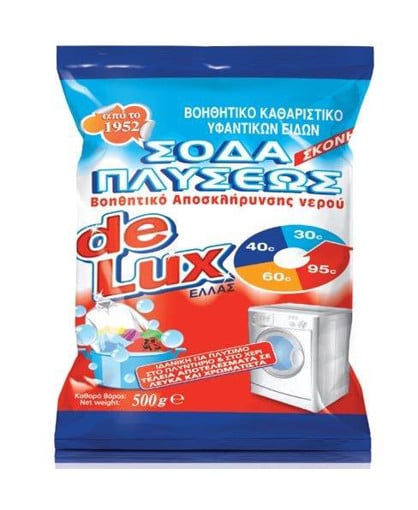 DE LUX ΣΟΔΑ ΠΛΥΣΕΩΣ ΣΚΟΝΗ 500gr.