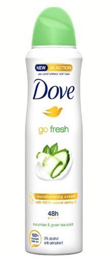 DOVE ΑΠΟΣΜΗΤΙΚΟ DEO SPRAY 48h 150ml - (GO FRESH CUCUMBER & GREEN TEA)