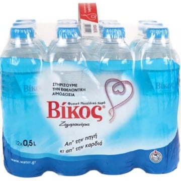 ΒΙΚΟΣ ΦΥΣΙΚΟ ΜΕΤΑΛΛΙΚΟ ΝΕΡΟ (12x500ml)