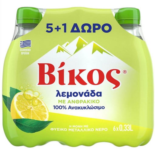 ΒΙΚΟΣ ΛΕΜΟΝΑΔΑ 330ml - (5+1 ΔΩΡΟ)