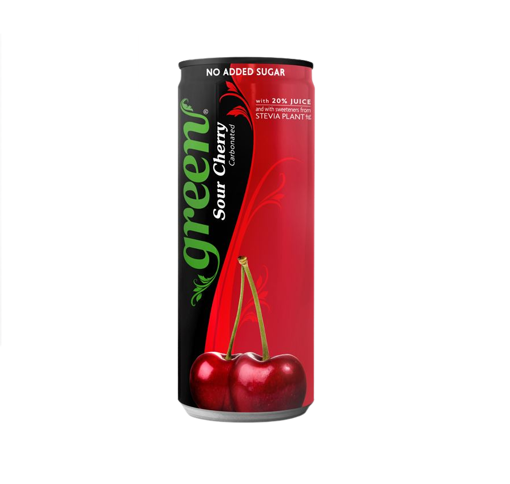 GREEN SOUR CHERRY ΜΕ ΣΤΕΒΙΑ 330ml