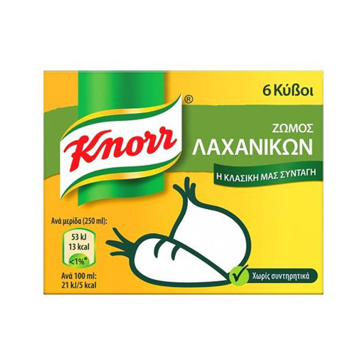 KNORR ΚΥΒΟΙ 3lit (6τεμ.) - (ΛΑΧΑΝΙΚΩΝ)