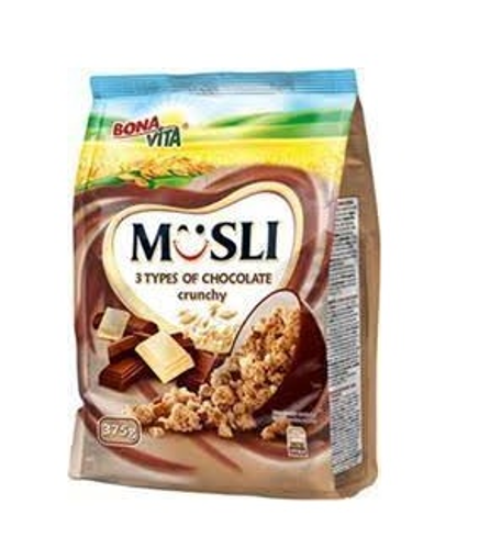 BONA VITA CRUNCHY MUSLI 375gr. - (3 ΤΥΠΟΙ ΣΟΚΟΛΑΤΑΣ)