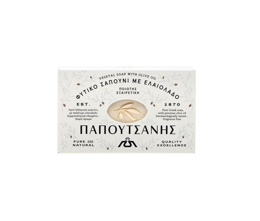 PAPOUTSANIS ΛΕΥΚΟ ΣΑΠΟΥΝΙ ΕΛΑΙΟΛΑΔΟΥ 125gr