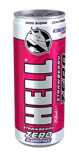 HELL ENERGY DRINK 250ml - (ZERO-STRAWBERRY)