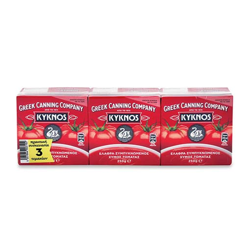 PASSATA ΚΥΚΝΟΣ 7% (ΧΑΡΤΙΝΟ) 3x250gr