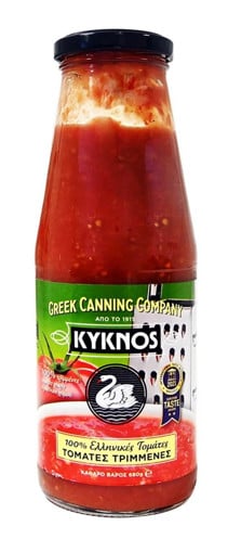 ΚΥΚΝΟΣ ΤΟΜΑΤΑ ΤΡΙΜΜΕΝΗ 680ml - (ΦΙΑΛΗ)