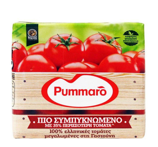 PUMMARO  τομάτα χυμός πιο συμπυκνωμένο με 35% περισσότερη τομάτα (520g)
