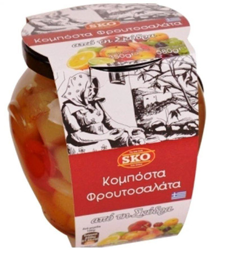 SKO ΚΟΜΠΟΣΤΑ ΦΡΟΥΤΟΣΑΛΑΤΑ 580gr. (ΒΑΖΟ)