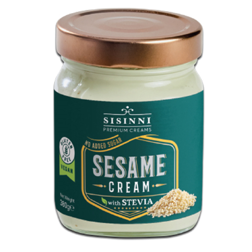 SISINNI ΤΑΧΙΝΙ ME STEVIA ΣΕ ΓΥΑΛΙΝΟ ΒΑΖΟ 380gr. - (ΚΛΑΣΙΚΟ)