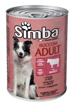 SIMBA ΣΚΥΛΟΤΡΟΦΗ ΚΟΝΣΕΡΒΑ 1230gr. - (ΜΟΣΧΑΡI)