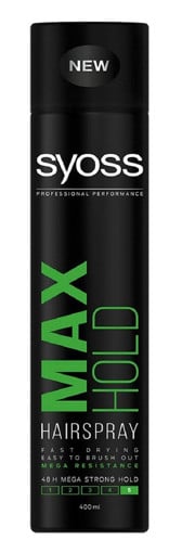 SYOSS HAIR SPRAY 400ml - (No 5) (MAX HOLD/ΠΡΑΣΙΝΟ)