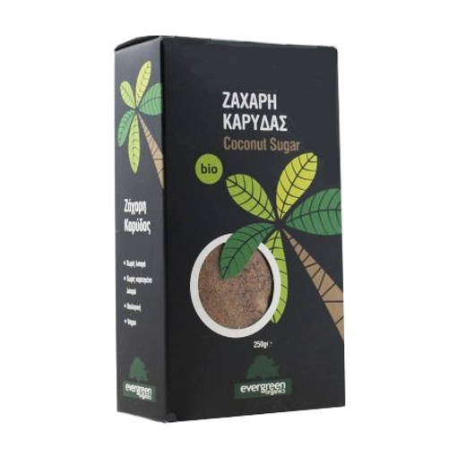 EVERGREEN ΖΑΧΑΡΗ ΚΑΡΥΔΑΣ 250gr. - (BIOΛΟΓΙΚΟ)