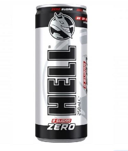 HELL ENERGY DRINK 250ml - (ZERO CALORIES/BLACK)