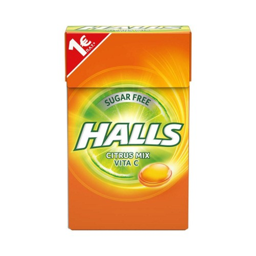 HALLS VITA-C ΚΑΡΑΜΕΛΑ ASSORTED ΧΩΡΙΣ ΖΑΧΑΡΗ (28gr)