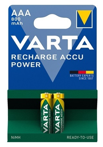 VARTA ΜΠΑΤΑΡΙΑ ΕΠΑΝΑΦΟΡΤΙΖΟΜΕΝΗ POWER AAA 800mAH (2ΤΜΧ.)